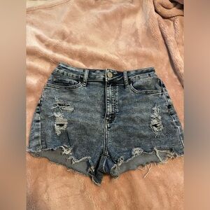 Sonoma Super High Rise Curvy Shortie Jean Shorts